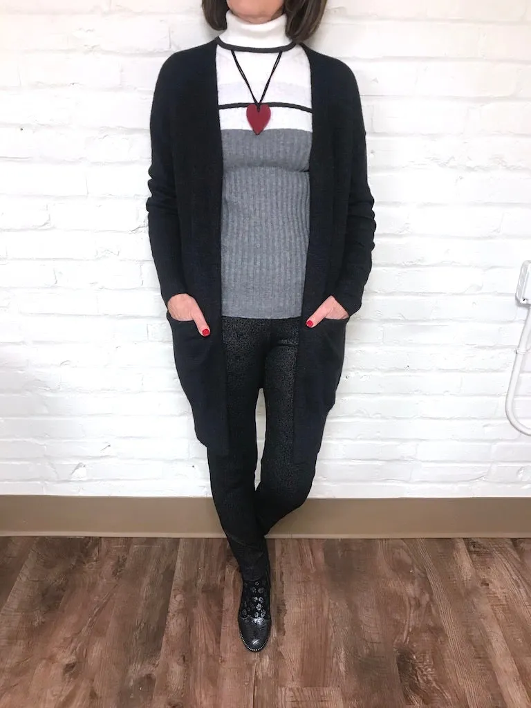 Skinny Black Pattern Pant