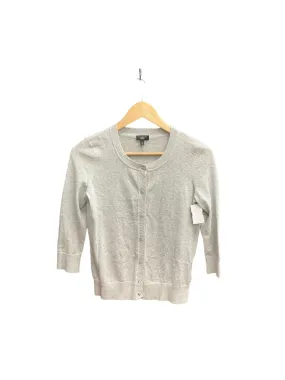 Sweater Cardigan By Talbots In Silver, Size: Petite   S