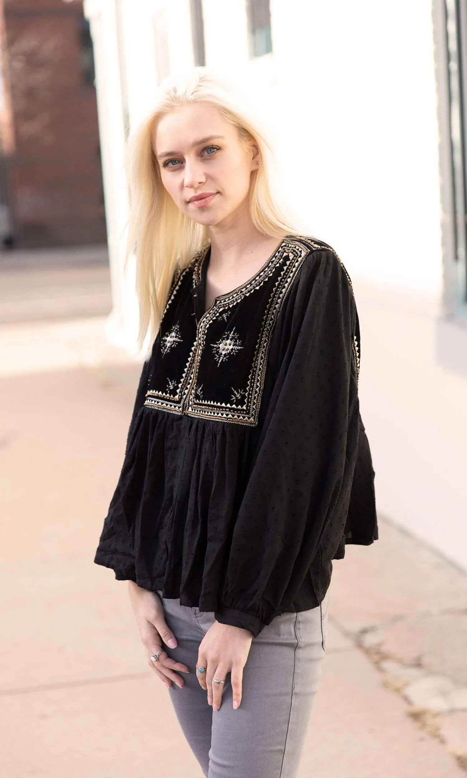 Velvet by Graham & Spencer Nixi Embellished Drape Jacket