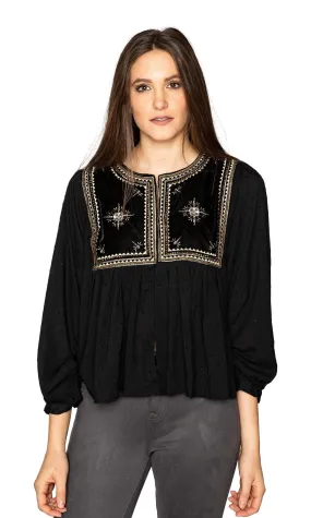 Velvet by Graham & Spencer Nixi Embellished Drape Jacket