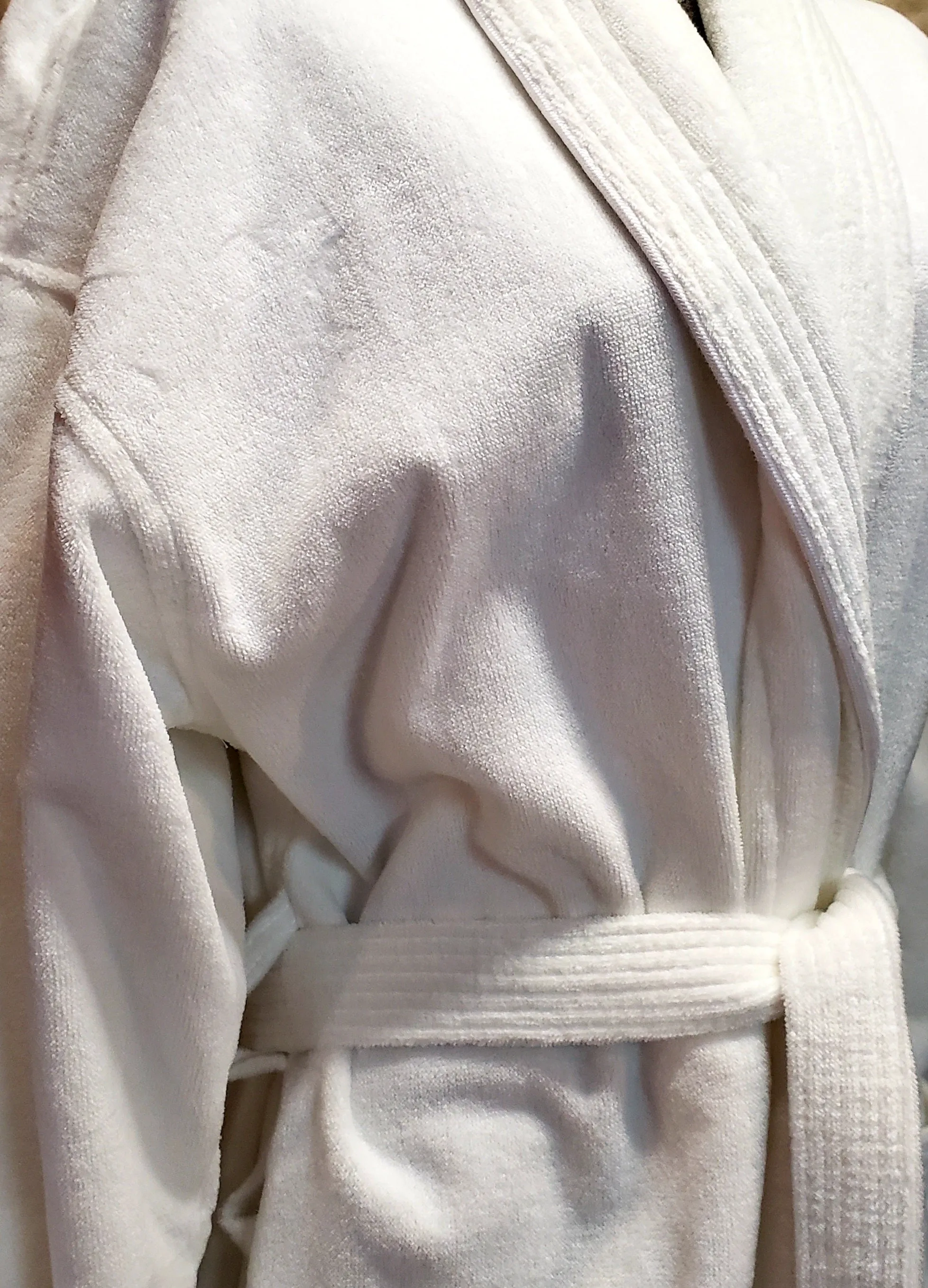Vintage Luxury Cruise Line Spa Velour Cotton Bathrobe Brugelmann. New With Tags Deadstock. Made in Germany Small - XXXL