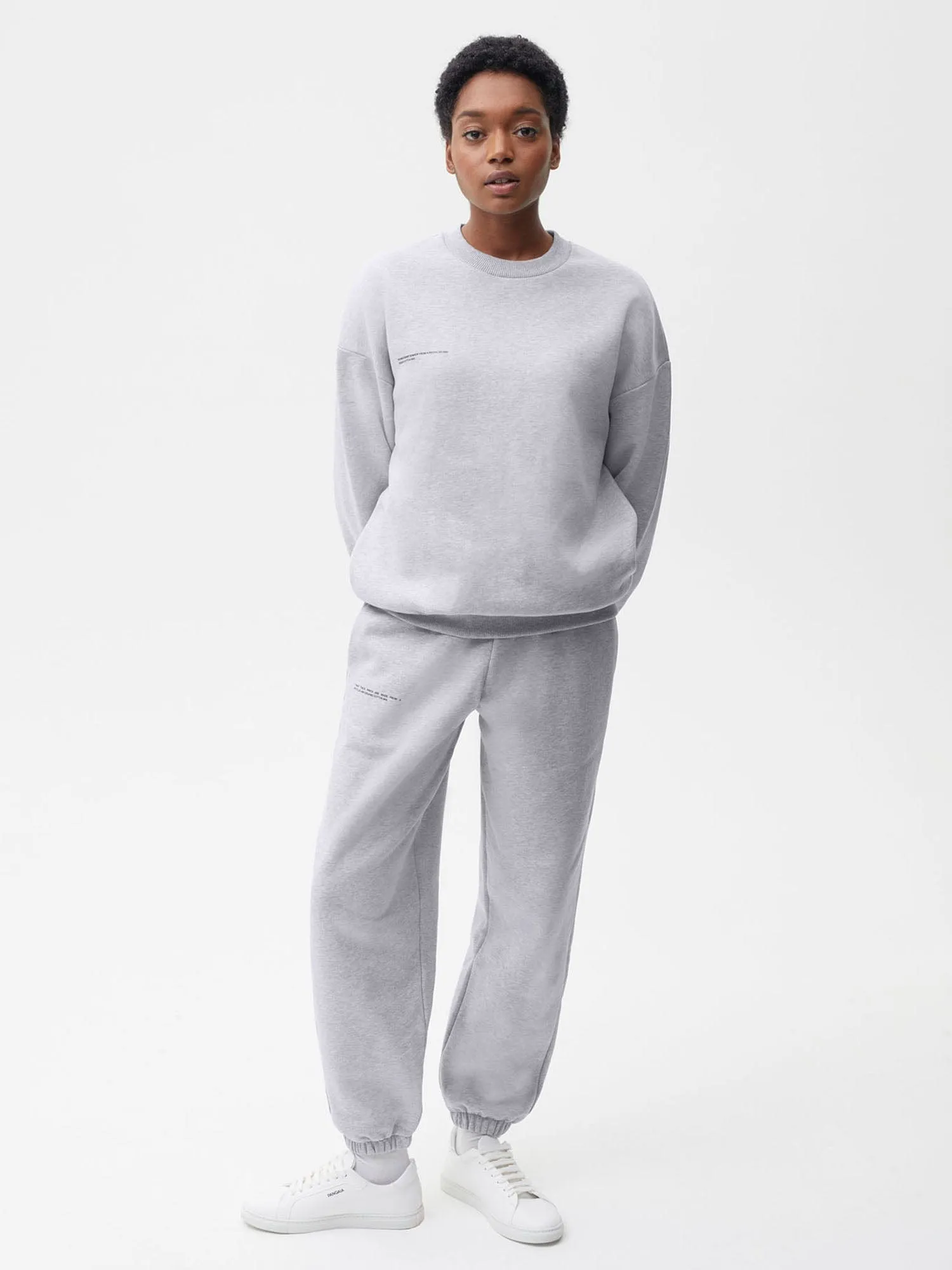 Womens 365 Heavyweight Sweatshirt—grey marl
